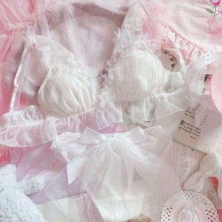 ชุดชั้นในญี่ปุ่น
ลูกไม้
บางลง
ไม่มีลูกกลิ้งเหล็กJapanese bra set lace thin no steel ring sexy underwear