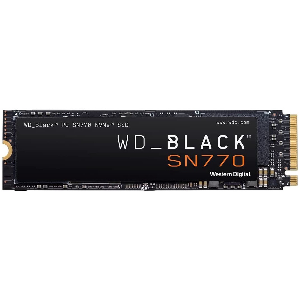 🔥ขายดีมาก🔥 250GB / 500GB / 1TB SSD (เอสเอสดี) WD BLACK SN770 NVMe SSD Gen4x4 M.2 2280 (WDS500G3X0E)(WDS100T3X0E)