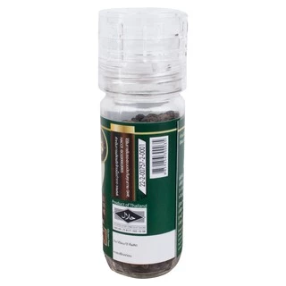 พริกไทยเม็ดดำ (ขวดฝาบด) 50 กรัม ตรา ผึ้งหลวง - Black pepper corn with grinder cap 50 g.