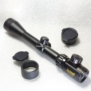 กล้อง Bushnell 3-9x40 มีไฟเส้นเล็ง ฝากระดก สินค้าเกรดA ซูมได้3-9เท่า หน้าเลนส์​วัตถุ40มิลลิเมตร แถมขายึดให้พร้อม