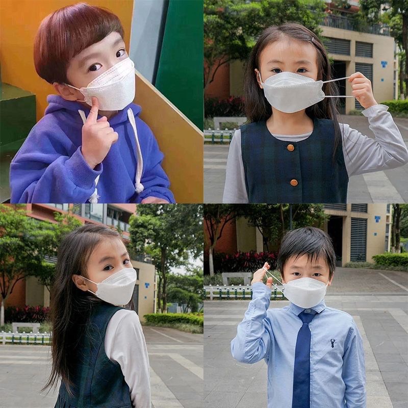 แมสเกาหลีเด็ก หน้ากากKF94ของเด็ก 1แพค 10ชิ้น คุณภาพดี พร้อมส่งทันทีในไทย ของแท้มี2สี ขาวกับดำใส่สวย