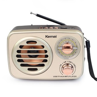 วิทยุ+ลำโพงบลูทูธMD-307BT Kemai แบบพกพาไร้สาย USB คละสี รุ่น radio-bluetooth-usb-portable-md-307-bt-06b-K3