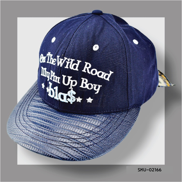 2166 Hats On : Be The One All For One หมวกฮิปฮอป มือสอง สีกรม SNAPBACK ขนาด 57-59 cm