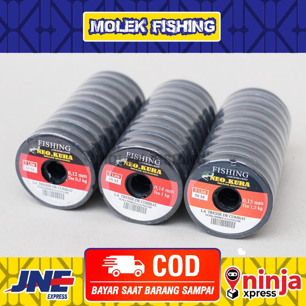 สายตกปลา Neo Kura 50 เมตร 1Lbs-15Lbs