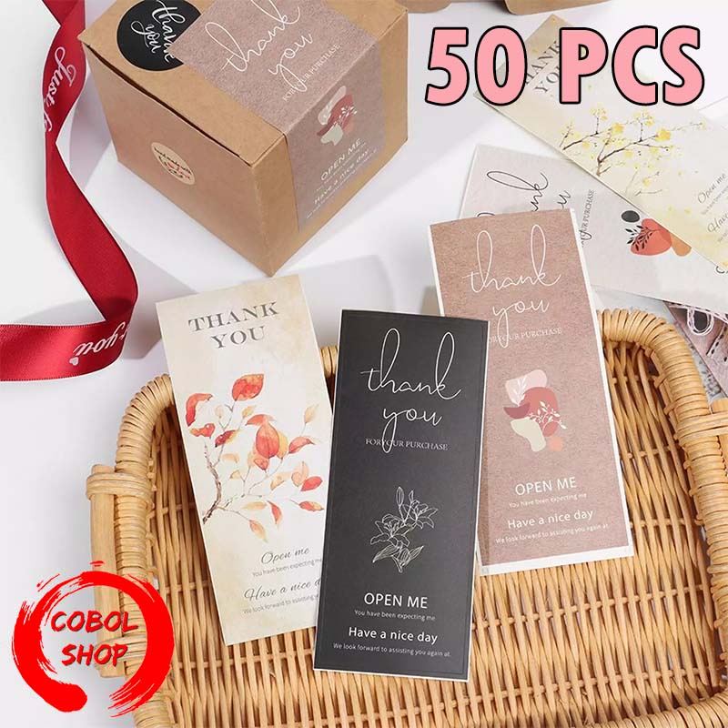 COBOL thank you sealing stickers package decorationสติ๊กเกอร์ป้ายฉลากThank You ทรงสี่เหลี่ยมสําหรับต