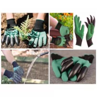 fashion Garden Genie Gloves ถุงมือ ขุดดิน พรวนดิน ถุงมือขุดดินทำสวน