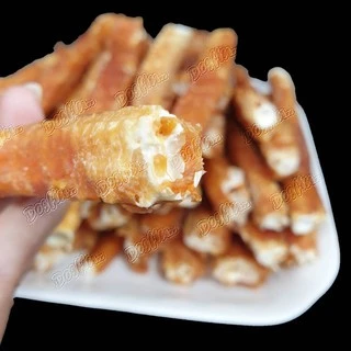 Dogfin ไก่พันกระดูกปลา 250 กรัม เสริมแคลเซียมสำหรับสุนัข