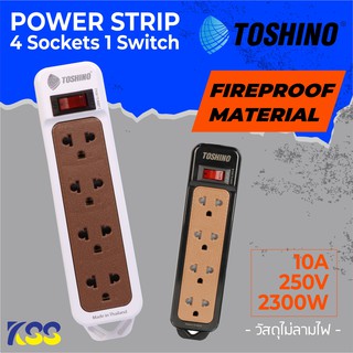 Power Bar TOSHINO N1-375 (1M, 2M, 3M) มีสีขาวและดำ