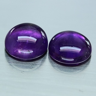 แอเมทิสต์สีม่วง 12.90 กะรัต 2 ชิ้น (11278)