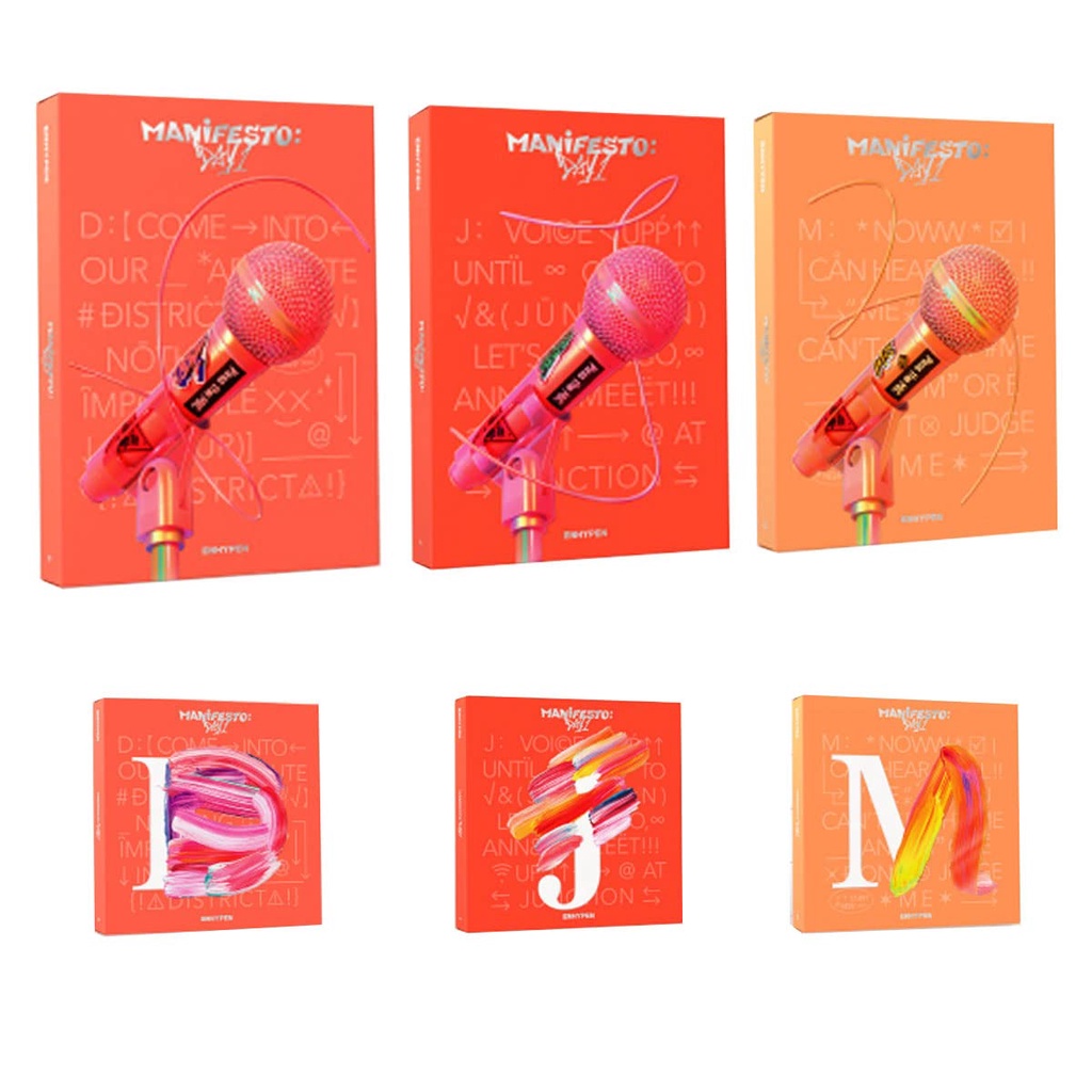 พร้อมส่งอัลบั้มเต็ม ไม่แกะซีล ENHYPEN- MANIFESTO:DAY1 (ENGENE ver.)