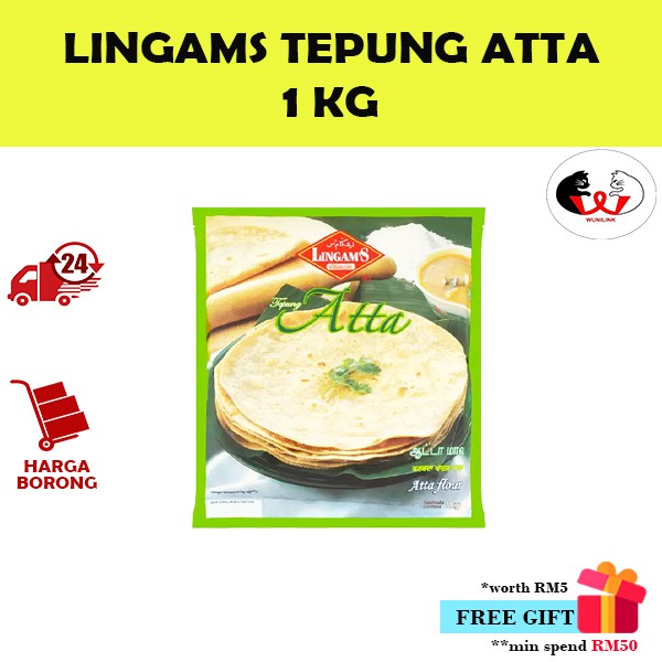 Lingams Tepung Atta / Atta Flour [1 KG]