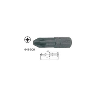 UNIOR 6486C8-pz1x32mm. ดอกไขควงตอกแฉกโพซี่ แกน5/16" ยาว 32mm (6486)