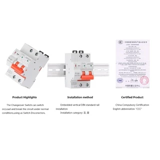 Cnc YCB9ZF-100W 2P เบรกเกอร์วงจรอัจฉริยะ WiFi ป้องกันไฟฟ้าลัดวงจร Timed Smart Reclosing Switch รีโมทคอนโทรล