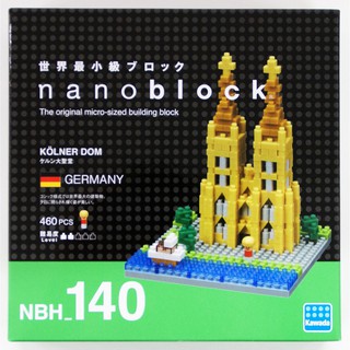 ของแท้จากญี่ปุ่น!!! (หายาก) Kawada NBH_140 Nanoblock Kölner Dom (Germany) ตัวต่อนาโนบล็อคอาสนวิหารโคโลญ (Jan 2017)