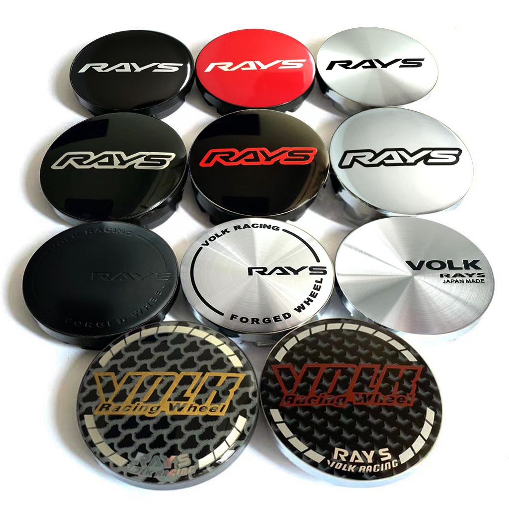 56 มม. RAYS รถศูนย์ล้อ Hub VOLK RAYS Caps Universal Tyre ยางขอบสําหรับล้อ RAYS (ราคาเดียว)
