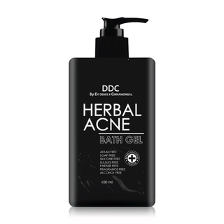 DDC HERBAL ACNE BATH GEL 450 ml. เจลอาบน้ำยับยั้งปัญหาที่เกิดจากสิว และช่วยลดกลิ่นกาย