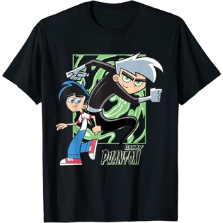 เสื้อยืดผ้าฝ้ายพรีเมี่ยม เสื้อยืด พิมพ์ลาย Danny Phantom