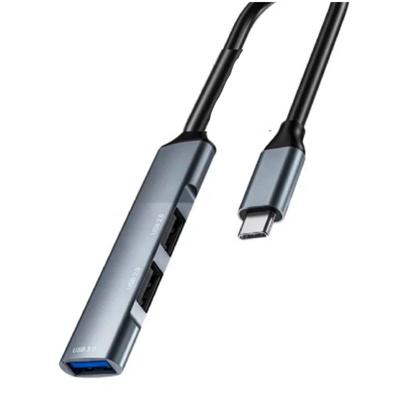 สายต่อคอม Hoco HB26 USB HUB Charger 3 port สายต่อคอมType-C HUB สายต่อเครื่องปริ้น เม้าส์ คีบอร์ด ต่อ