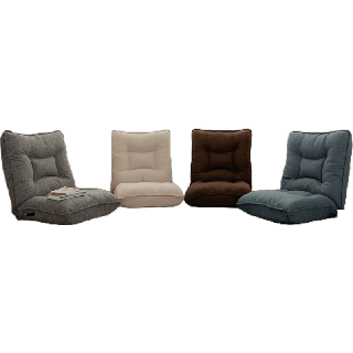 HomeHuk เก้าอี้นั่งพื้น ปรับเอนได้ 14 ระดับ หนานุ่ม 128x62x21cm พร้อมคันโยกด้านข้าง เก้าอี้โซฟา เก้าอี้ญี่ปุ่น Chaotic Fabric Folding Lazy Sofa