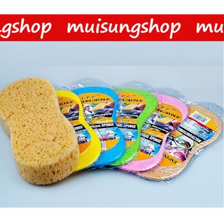 MUISUNGSHOP  ++ ฟองน้ำทำความสะอาดอเนกประสงค์ ฟองน้ำ ทำความสะอาด ฟองน้ำเช็ดรถ ฟองน้ำล้างรถ ฟองน้ำ ฟองน้ำทำความสะอาด