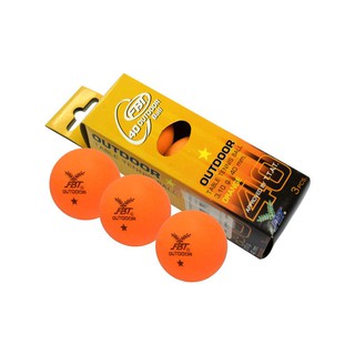 ลูกปิงปอง 40 มม. (3 ลูก/ชุด) สีส้ม FBT Table Tennis Balls 40 mm. (3 balls / set) Orange FBT