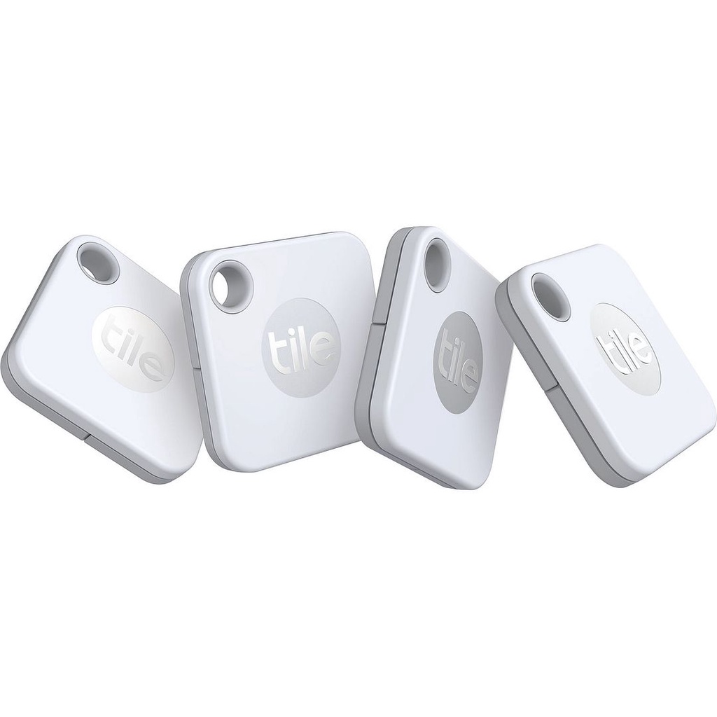 Tile Mate ( 2020 ) Bluetooth Tracker (4 Packs, White) RE-19004