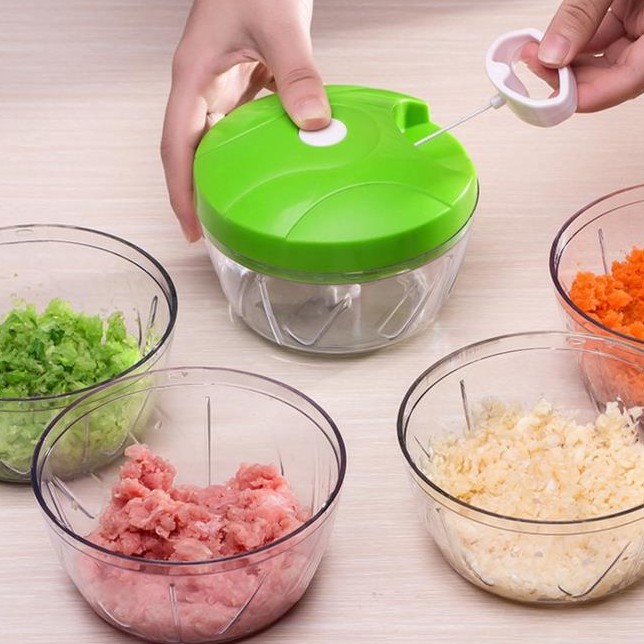 2160 เครื่องบดสับ เครื่องบดอาหาร เครื่องบดแบบมือดึง  ขายสุ่มสี