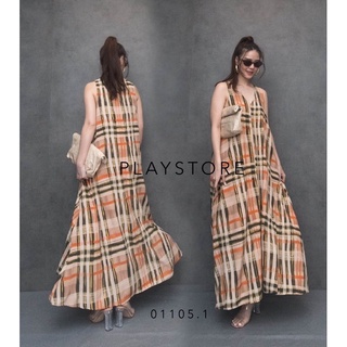 🔥🔥 Burby V-Neck Tartan MaxiDress🔥🔥