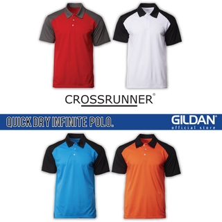 Crossrunner Infinite Polo เสื้อโปโลกีฬา คอลเลกชัน สีแดง ไพลิน สีขาว สีส้ม CRP2100