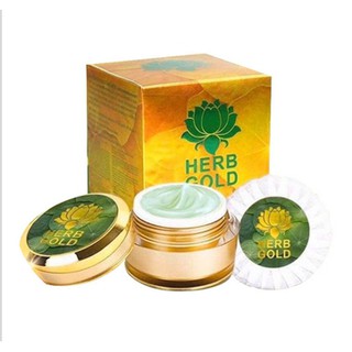 ( ครีมใหญ่ ) ครีม herb goldใน 1 ชุดมีสบู่ 1ก้อนครีม 30 กรัม