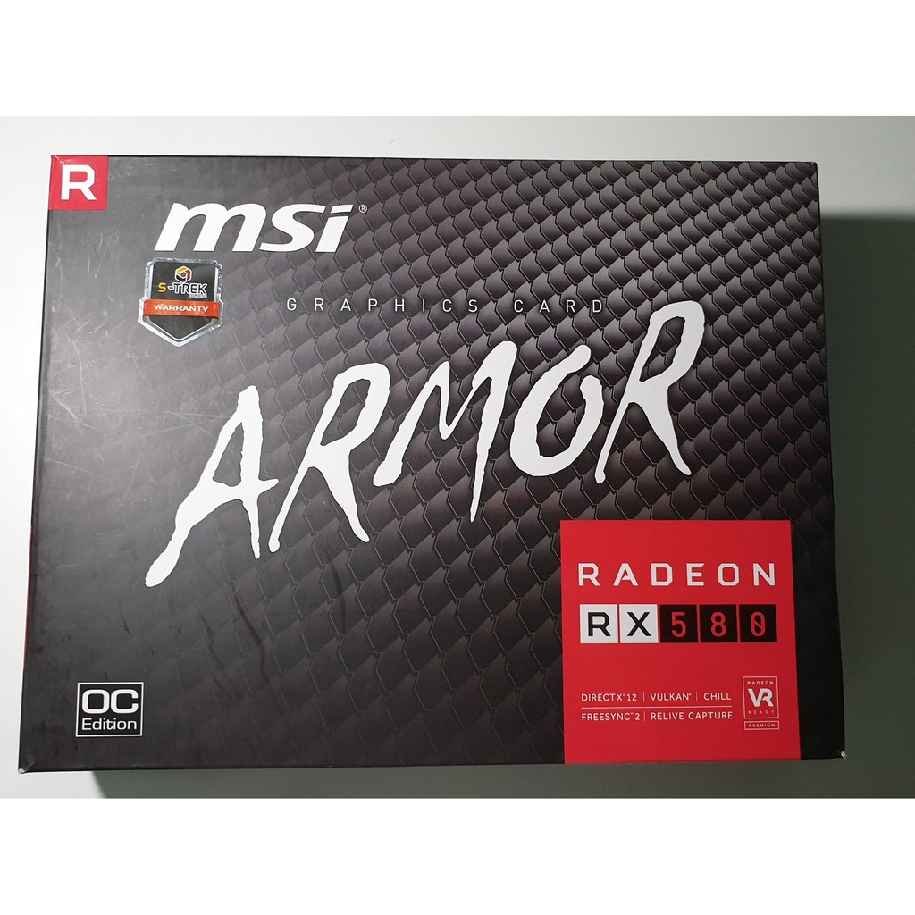 RX580 MSI Radeon ARMOR 8G OC มือสอง สภาพใหม่ ประกันเหลือ ส่งฟรี Kerry