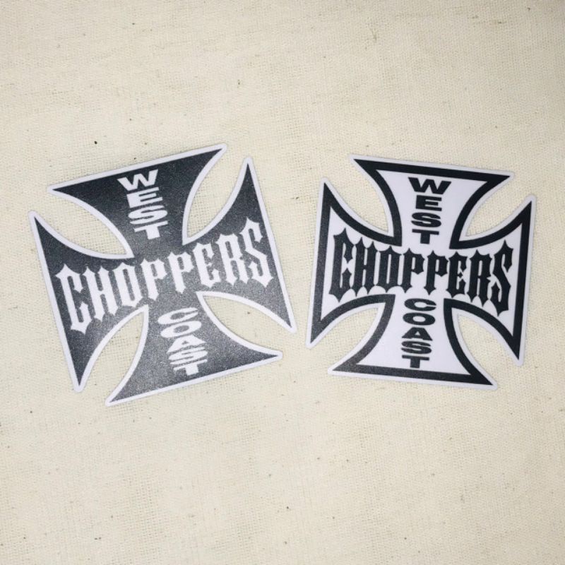 Stickers West Coast chopperสติ๊กเกอร์ตกแต่งรถ.ทั่วไป.เคลือบด้านกันน้ำ ...
