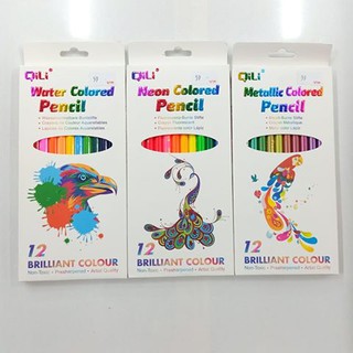 ดินสอสีไม้ 12 สี Qili