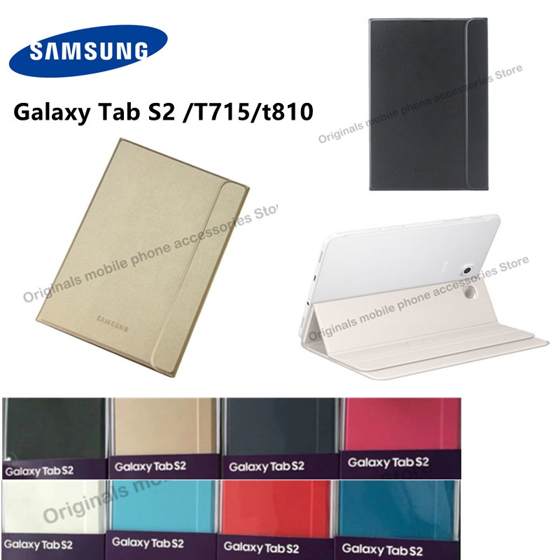 1:1 Official Samsung Galaxy Tab S2 8.0in T715 Tab S2 9.7in T810 Book Tablet Cover Stand Magnetic Aut