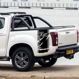 สติกเกอร์ฟิล์มไวนิล ติดด้านข้างรถยนต์ DIY อุปกรณ์เสริม สําหรับ Isuzu Dmax จํานวน 2 ชิ้น