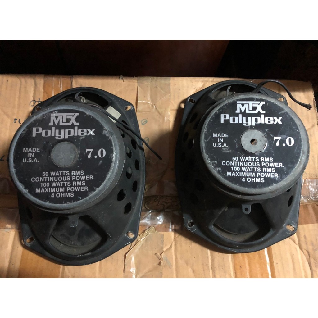 ลำโพงรถยนต์ MTX Polyplex 7" (made in USA) ลำโพงรุ่นเก่า เสียงยังเก๋า ลำโพง 6x9 / MTX Audio (มือสองผ่