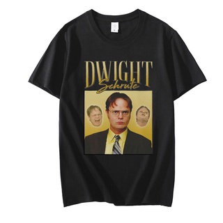 เสื้อยืดแขนสั้น ผ้าฝ้าย พิมพ์ลาย Michael Scott Jim Mifflin Scranton พลัสไซซ์ สําหรับผู้ชายS-5XL