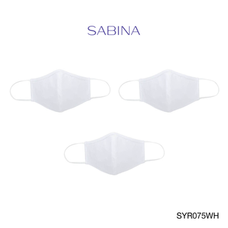 Sabina หน้ากากอนามัย (Set 3 ชิ้น) TRIPLE MASK รหัส SYR075WH สีขาว