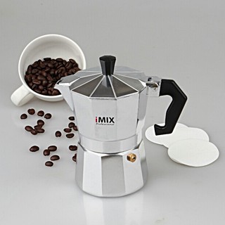 หม้อต้มกาแฟ มอคค่าพอท (MOKA POT) อลูมิเนียม 3 ถ้วย iMIX