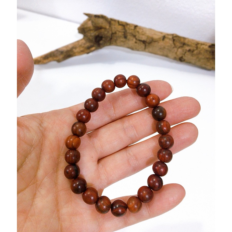 สร้อยข้อมือ กำไลประคำไม้พะยูง 10 มม. 19 เม็ด(เกรดพรีเมี่ยม)