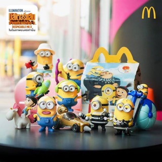 McDonald’s  ชุด minion despicable me 3 ครบชุด10ตัว มีจำนวนจำกัดรีบซื่อก่อนของจะหมด