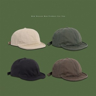 หมวกแก๊ป ปีกสั้นหน้าสั้น 5 Panel Cap