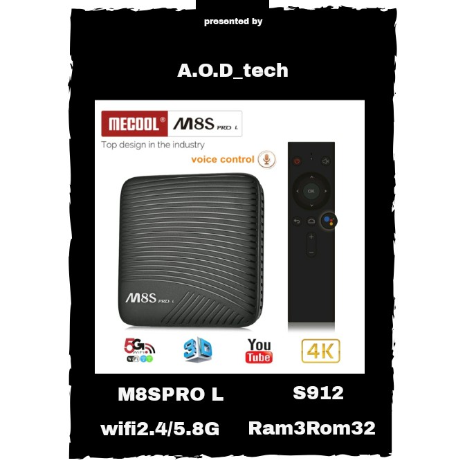 ตัวท็อปMecool M8S Pro L S912 Ram3 Rom32 Wifi 2.45G (มีใบอนุญาติ ...