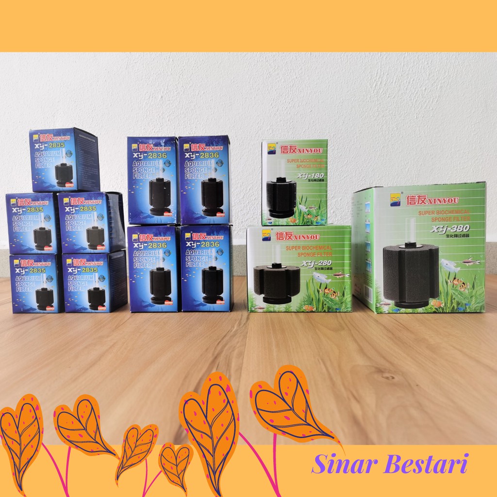XINYOU XY Sponge Filter Span Aquarium Fish Tank Single 2835 2836 180 280 xy2835 xy2836 xy180 xy380 B