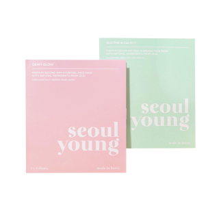 [YWL9TM9ลด160] Duo Set มาร์คหน้าเกาหลี seoulyoung Dewy Glow และ Soothe & Calm :) (6 แผ่น)