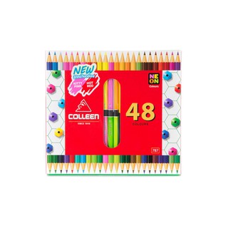 ดินสอสีไม้ COLLEEN 24 ด้าม 48 สี No.787