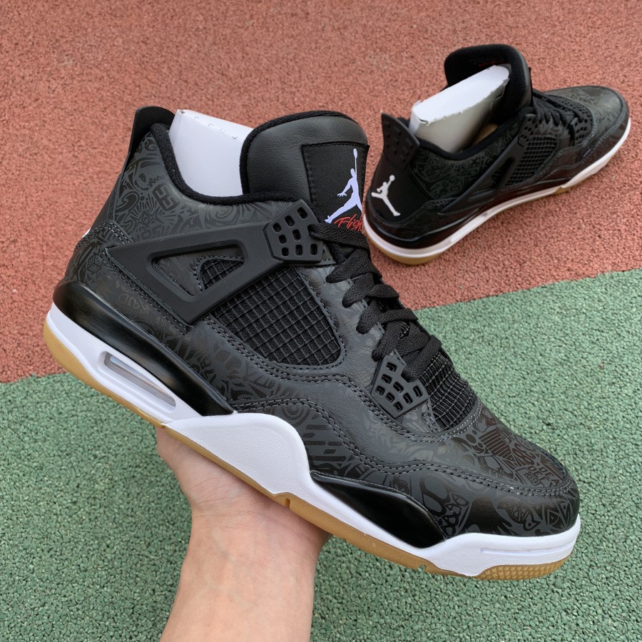 aj4 laser black gum