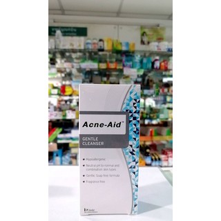 Acne aid Liquid cleanser for acne prone skin,suitable for sensitive skin with acne 100 ml รับประกันของแท้ ของใหม่