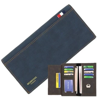 Dompet lelaki กระเป๋าสตางค์ใบยาวผู้ชาย Casual กระเป๋าสตางค์หนังบางบางบางกระเป๋าสําหรับนักศึกษาวิทยาลัยหนุ่มคลัทช์เงิน