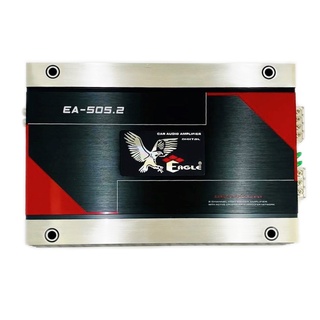 เพาเวอร์แอมป์ติดรถยนต์แรงๆดีๆ EAGLE รุ่น EA-505.2 CLASS AB 2ชาแนล 2600w.MAX สีดำ-แดง